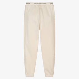 Calvin Klein-Кремовые хлопковые джоггеры для подростков | Childrensalon Outlet