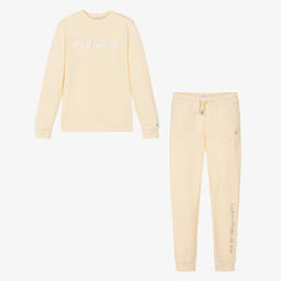 Calvin Klein-Кремовый спортивный костюм из хлопка для подростков | Childrensalon Outlet