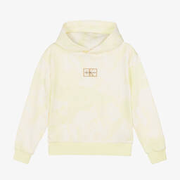 Calvin Klein Джинсы-Светло-зеленая худи из беленого хлопка | Childrensalon Outlet