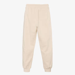 Calvin Klein Jeans-Teen Pale Beige Cotton Logo Joggers | Childrensalon Outlet