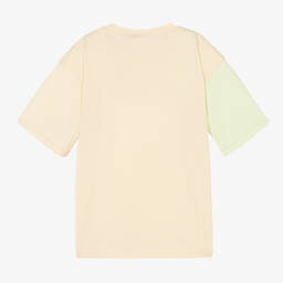 Calvin Klein Джинсы-Бежевая хлопковая футболка | Childrensalon Outlet