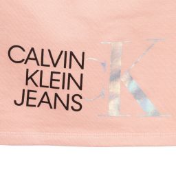 Calvin Klein Jeans-Teen Pink Organic Cotton Skirt | Childrensalon Outlet