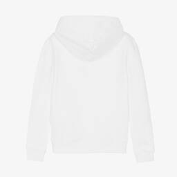 كالفين كلاين Jeans-توب هودي تينز قطن لون أبيض | Childrensalon Outlet