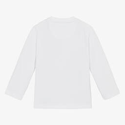 Calvin Klein-White Cotton Top | Childrensalon Outlet