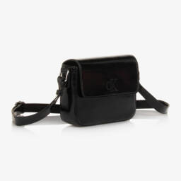 Calvin Klein-حقيبة جلد صناعي سوداء للأنيقات الصغيرات | Childrensalon Outlet