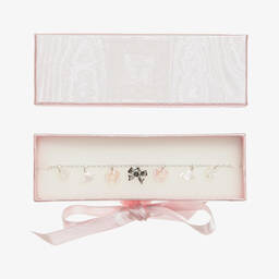 كراميل أو سوكر-سوار حلي لؤلؤ مع سلسلة فضية  | Childrensalon Outlet