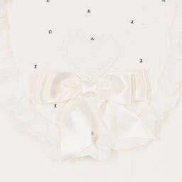 Caramelo Kids-Baby Girls Ivory Cotton Knit Romper | Childrensalon Outlet