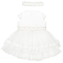 Caramelo Kids-Baby Girls Ivory Dress Set | Childrensalon Outlet