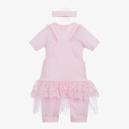 Caramelo Kids-Baby Girls Pinafore Dress Set | Childrensalon Outlet