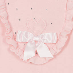 Caramelo Kids-Baby Girls Pink Cotton Knit Romper | Childrensalon Outlet