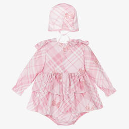 Caramelo Kids-Розовый комплект с платьем для малышек | Childrensalon Outlet