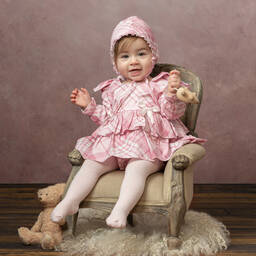 Caramelo Kids-Розовый комплект с платьем для малышек | Childrensalon Outlet