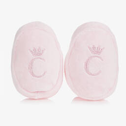 كاراميلو كيدز -Baby Girls Pink Velour Booties | Childrensalon Outlet