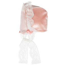 Caramelo Kids-Baby Girls Pink Velvet Bonnet | Childrensalon Outlet