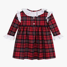 Caramelo Kids-Baby Girls Tartan Dress Set | Childrensalon Outlet
