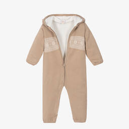 كاراميلو كيدز -أوفرول للخروج قطن محبوك لون بيج للأطفال | Childrensalon Outlet