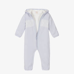 كاراميلو كيدز -أوفرول للخروج قطن محبوك لون أزرق للأطفال | Childrensalon Outlet