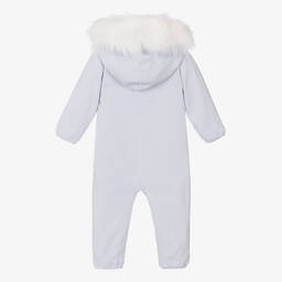 كاراميلو كيدز -أوفرول للخروج قطن محبوك لون أزرق للأطفال | Childrensalon Outlet