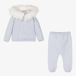 Caramelo Kids-Голубой топ и штанишки из хлопка | Childrensalon Outlet