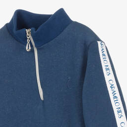 Caramelo Kids-بدلة رياضية قطن جيرسي لون أزرق للأولاد | Childrensalon Outlet