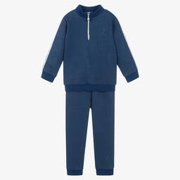 Caramelo Kids-بدلة رياضية قطن جيرسي لون أزرق للأولاد | Childrensalon Outlet