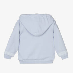 Caramelo Kids-Boys Blue Knitted Fair Isle Zip-Up Hoodie | Childrensalon Outlet