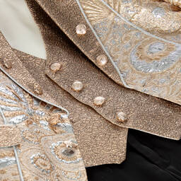 Caramelo Kids-Золотисто-черный костюм из парчи для мальчиков | Childrensalon Outlet