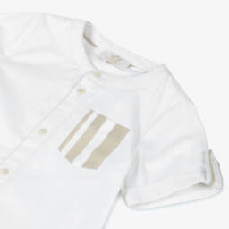 Caramelo Kids-Boys Ivory & Beige Summer Outfit | Childrensalon Outlet