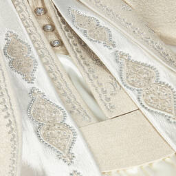 Caramelo Kids-Кремово-золотистый костюм с вышивкой | Childrensalon Outlet