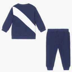 Caramelo Kids-Boys Navy Jersey Tracksuit | Childrensalon Outlet