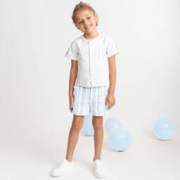 Caramelo Kids-Boys Ocean Stripe Shorts Ensemble | Childrensalon Outlet