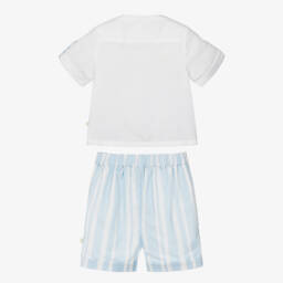 Caramelo Kids-Boys Ocean Stripe Shorts Ensemble | Childrensalon Outlet