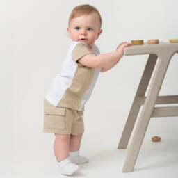 Caramelo Kids-طقم شورتات بيكيه قطن للأولاد | Childrensalon Outlet