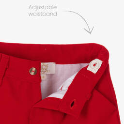 Caramelo Kids-Boys Red Festive Shorts Set | Childrensalon Outlet