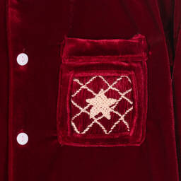 Caramelo Kids-Красная велюровая пижама со звездой для мальчиков | Childrensalon Outlet