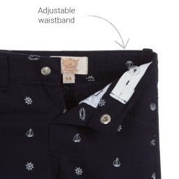 Caramelo Kids-طقم شورت 3 قطع قطن لون أصفر كحلي و أبيض للأولاد | Childrensalon Outlet