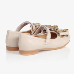Caramelo Kids-Girls Beige Ballerina Pumps | Childrensalon Outlet