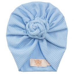 Caramelo Kids-Girls Blue Jersey Turban | Childrensalon Outlet