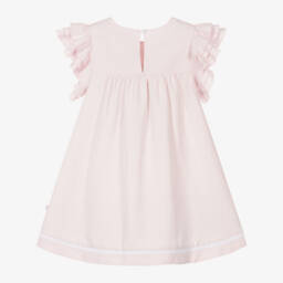Caramelo Kids-Платье из льна и хлопка розового цвета для девочек | Childrensalon Outlet