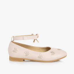 Caramelo Kids-Girls Charming Pink Bow Pumps | Childrensalon Outlet