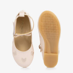 Caramelo Kids-Girls Charming Pink Bow Pumps | Childrensalon Outlet