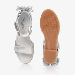 Caramelo Kids-Girls Glittery Bow Sandals | Childrensalon Outlet