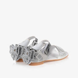 Caramelo Kids-Girls Glittery Bow Sandals | Childrensalon Outlet