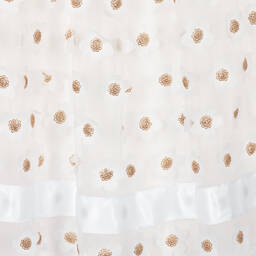 Caramelo Kids-Girls Ivory Floral Tulle Dress | Childrensalon Outlet