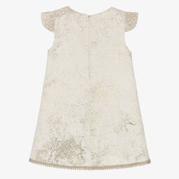 Caramelo Kids-Girls Ivory & Gold Brocade Dress | Childrensalon Outlet