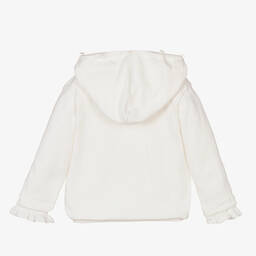 Caramelo Kids-Кремовая вязаная худи на молнии для девочек | Childrensalon Outlet
