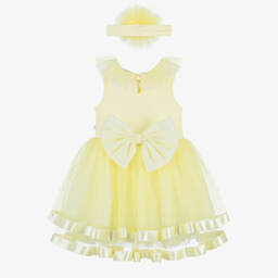 Caramelo Kids-Платье из лимонного тюля для девочек | Childrensalon Outlet