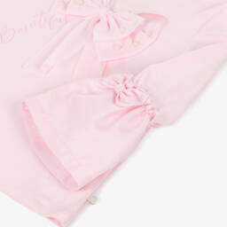 Caramelo Kids-Girls Light Pink Bow Motif Shorts Set | Childrensalon Outlet