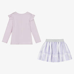Caramelo Kids-Girls Lilac Purple Ballerina Skirt Set | Childrensalon Outlet