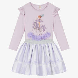 Caramelo Kids-Girls Lilac Purple Ballerina Skirt Set | Childrensalon Outlet